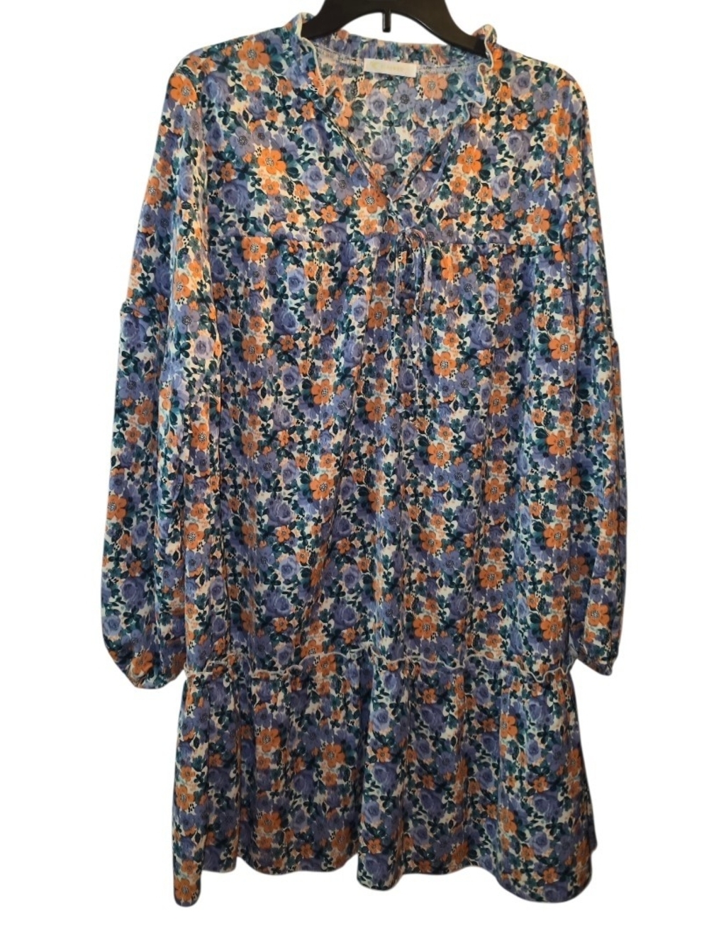 Kirundo Floral Dress Long Sleeve Large